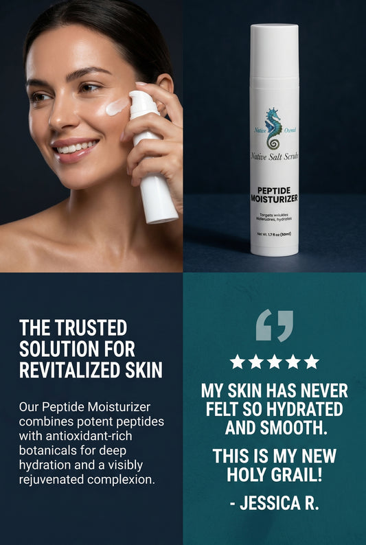 Peptide Moisturizer - Native Salt Scrubs