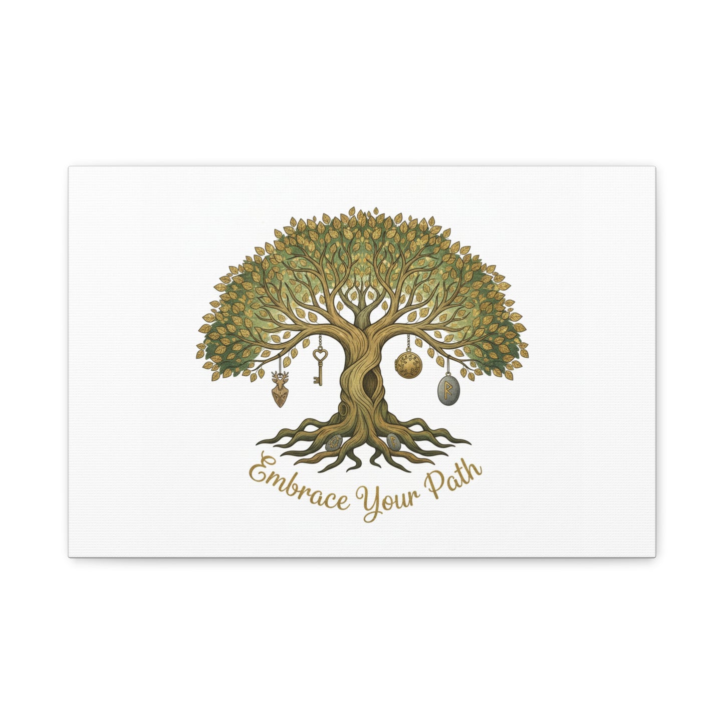 Embrace Your Path Tree Canvas Wall Art