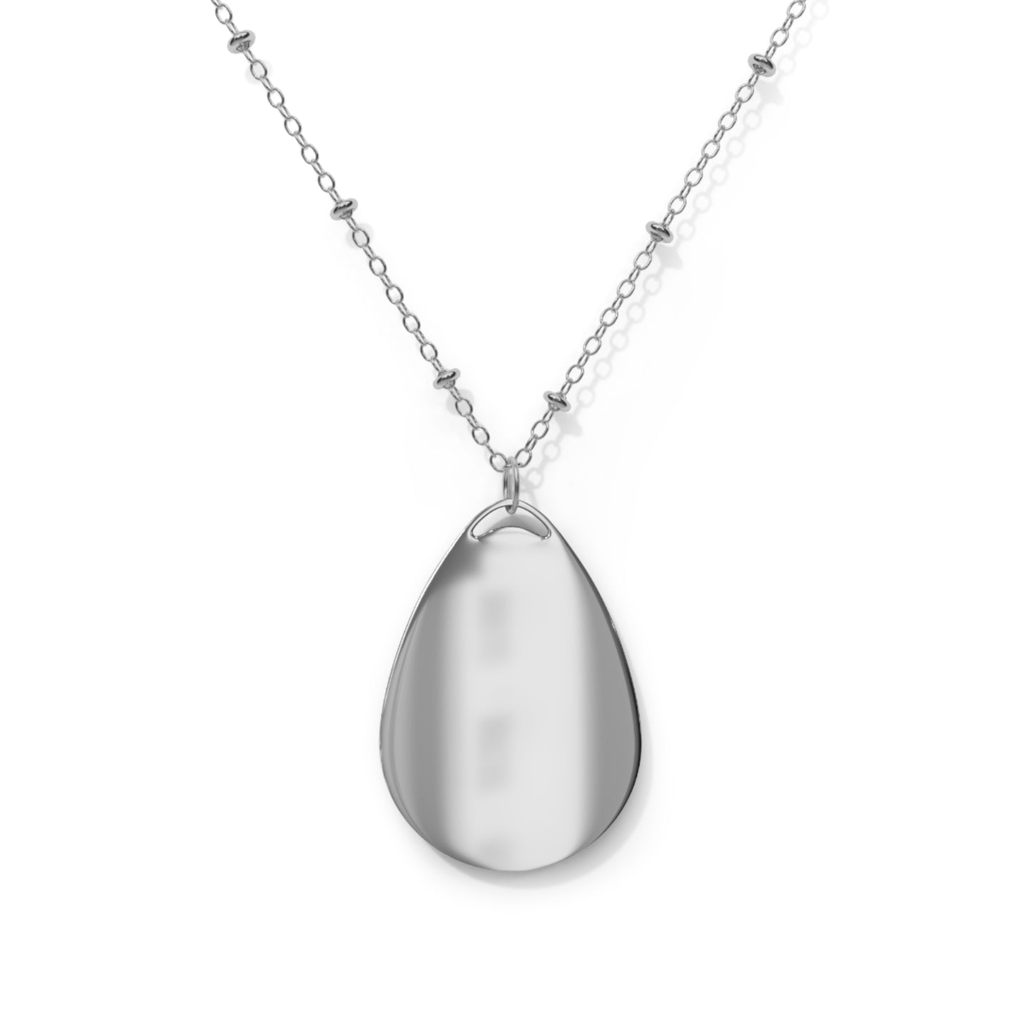 Seahorse Beach Oval Necklace – Ocean-Inspired Pendant Jewelry - Native Salt Scrubs