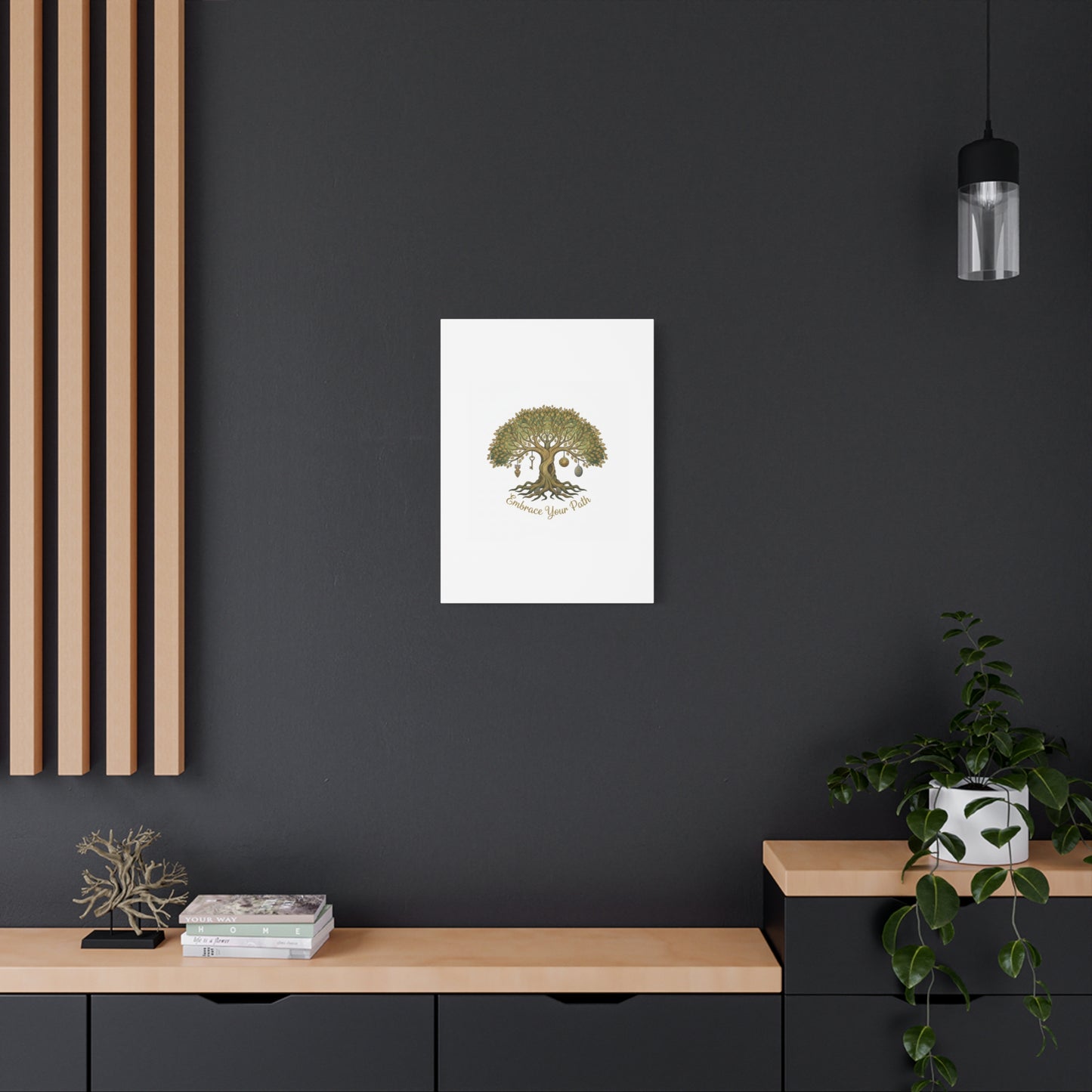 Embrace Your Path Tree Canvas Wall Art