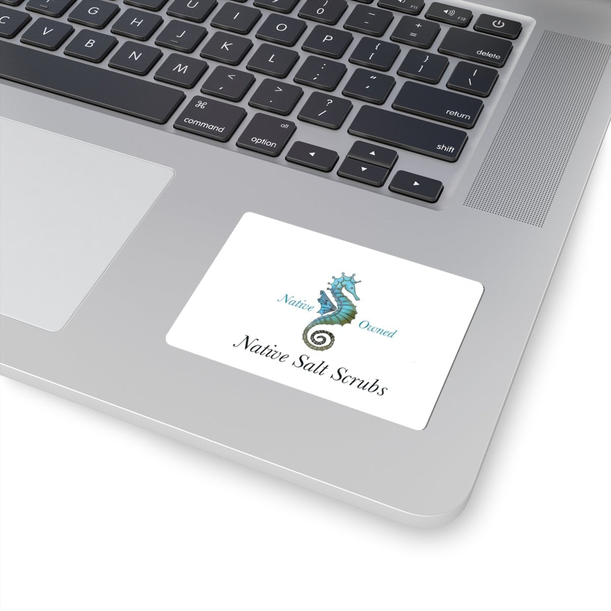 Salty the Sea Horse Kiss-Cut Sticker — Cute Nautical Seahorse Decal - Native Salt Scrubs