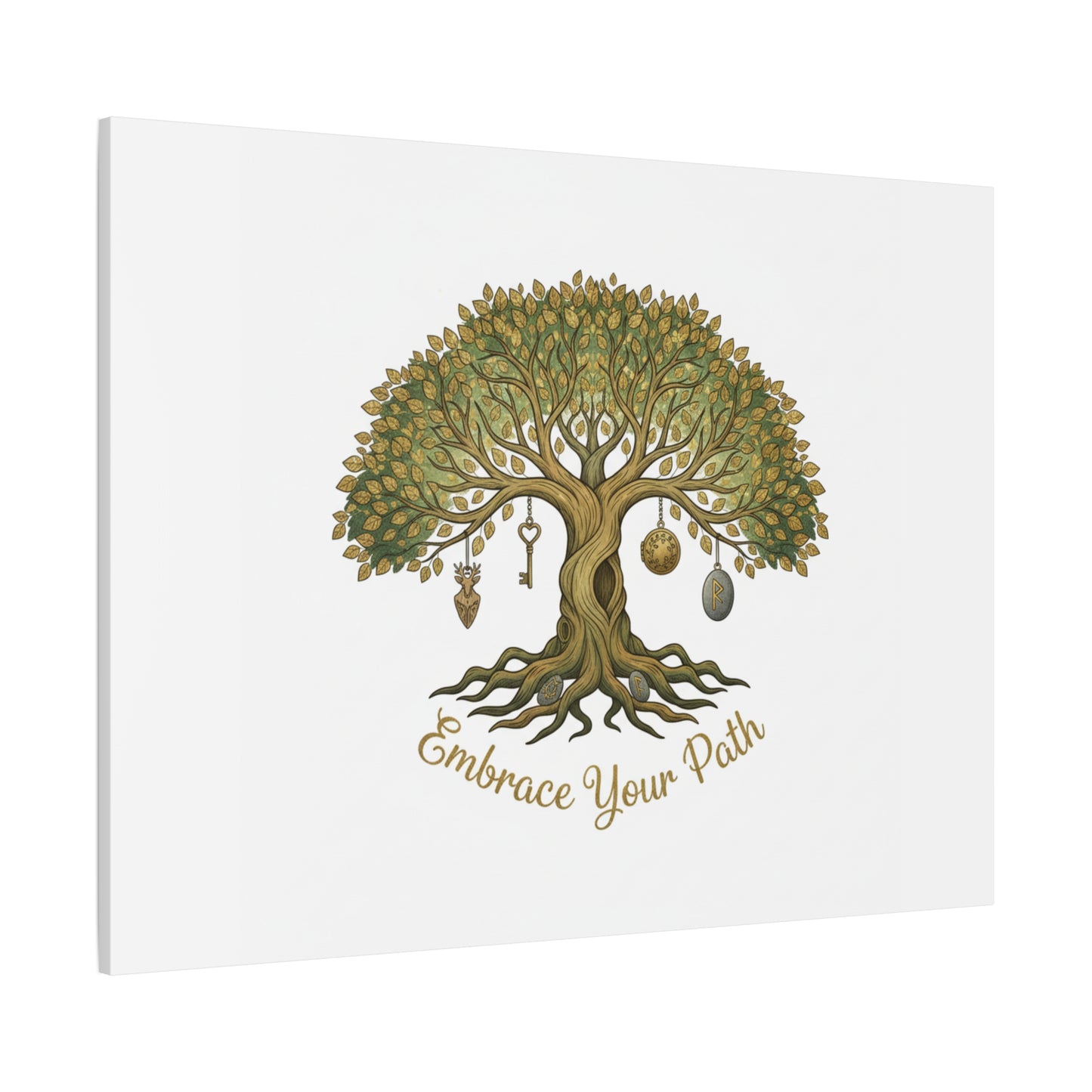 Embrace Your Path Tree Canvas Wall Art