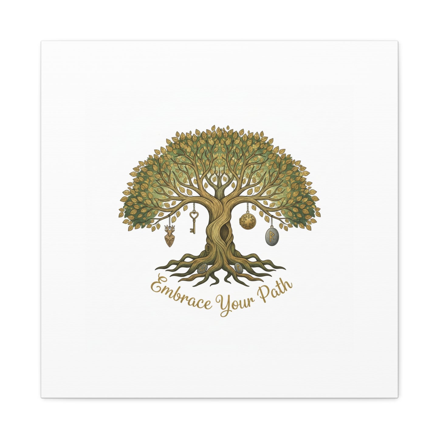 Embrace Your Path Tree Canvas Wall Art