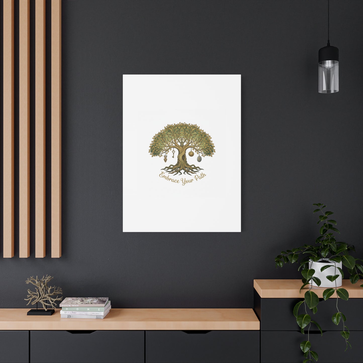 Embrace Your Path Tree Canvas Wall Art