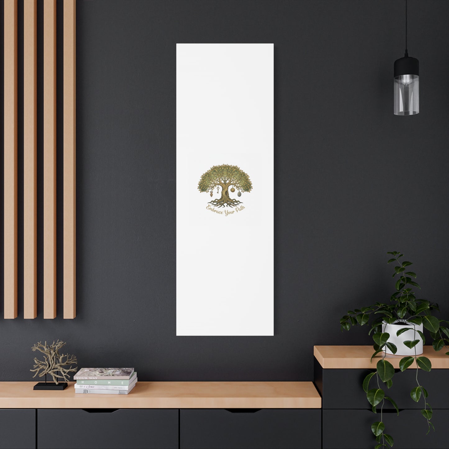 Embrace Your Path Tree Canvas Wall Art
