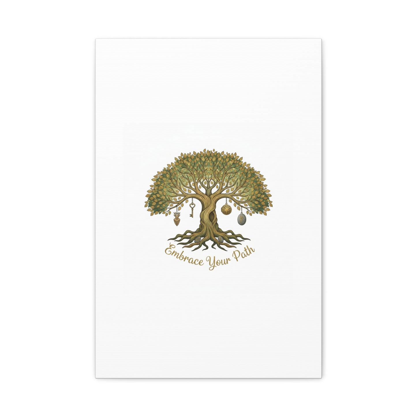 Embrace Your Path Tree Canvas Wall Art