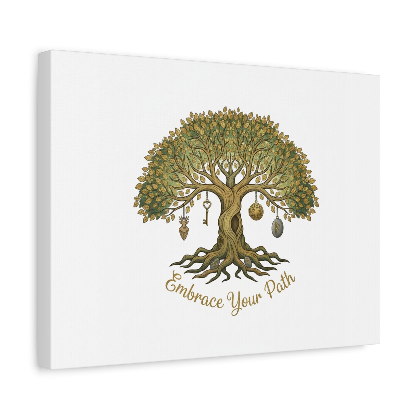 Embrace Your Path Tree Canvas Wall Art