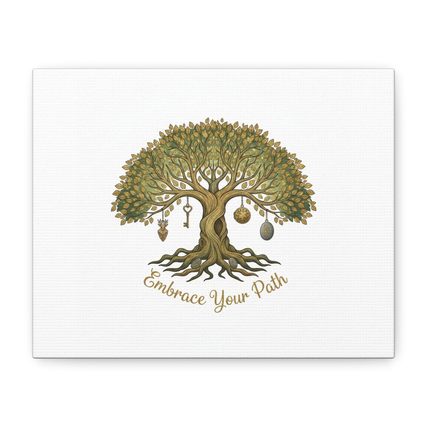 Embrace Your Path Tree Canvas Wall Art