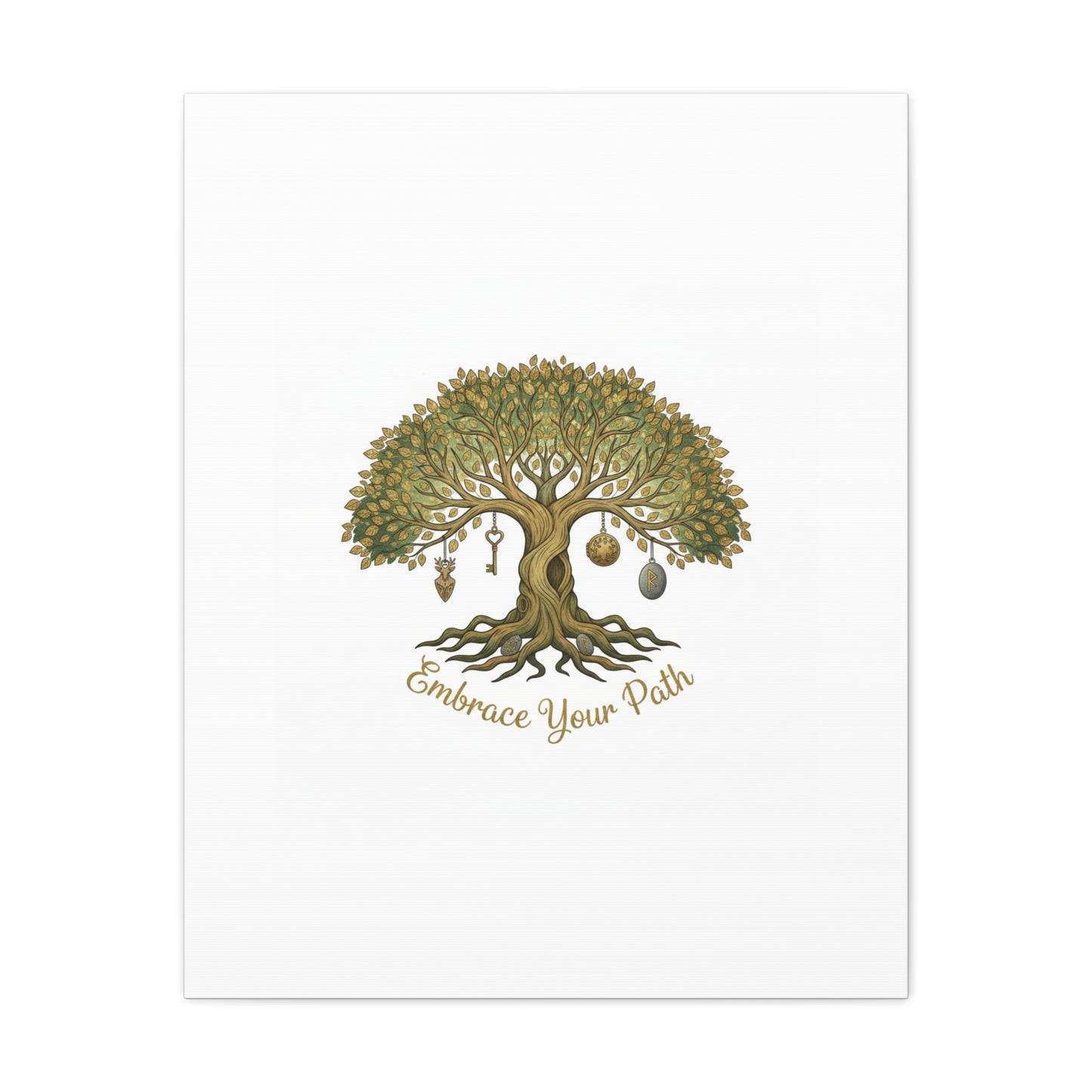 Embrace Your Path Tree Canvas Wall Art