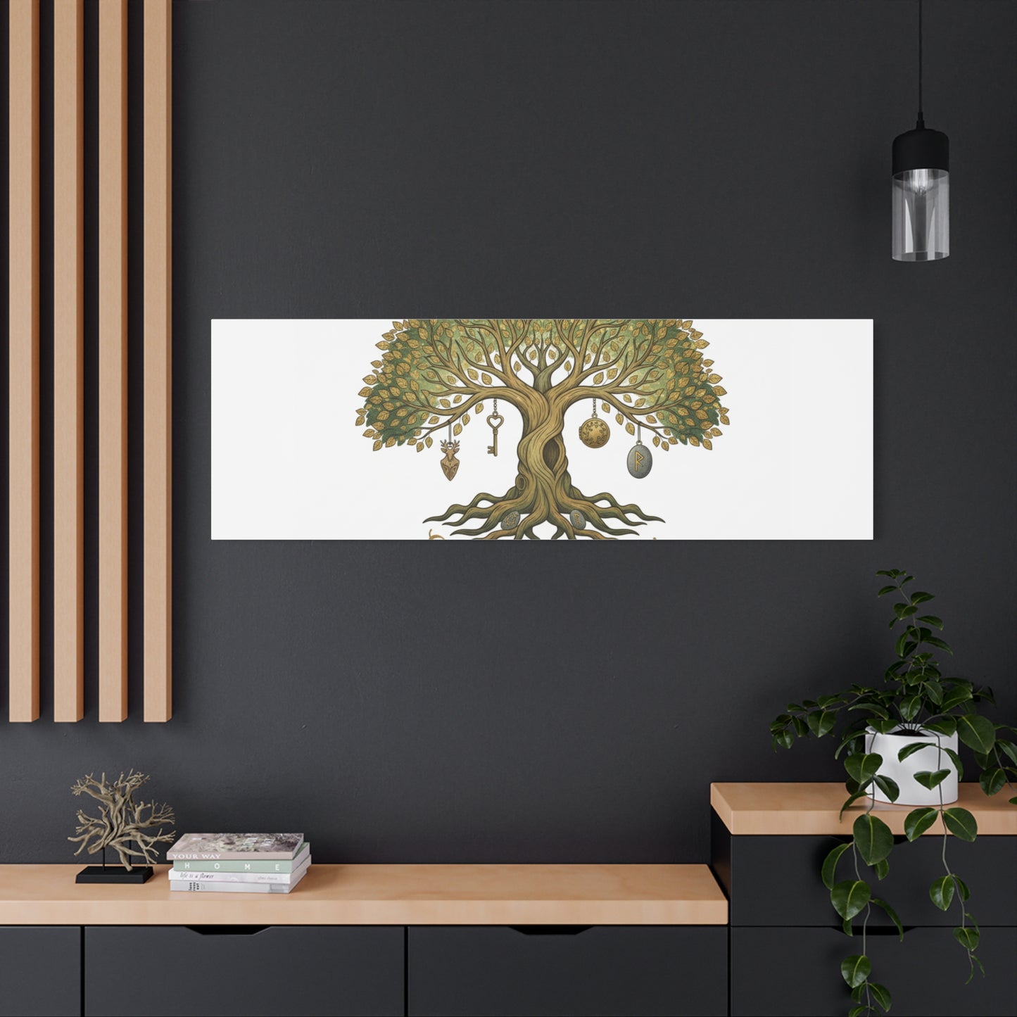 Embrace Your Path Tree Canvas Wall Art