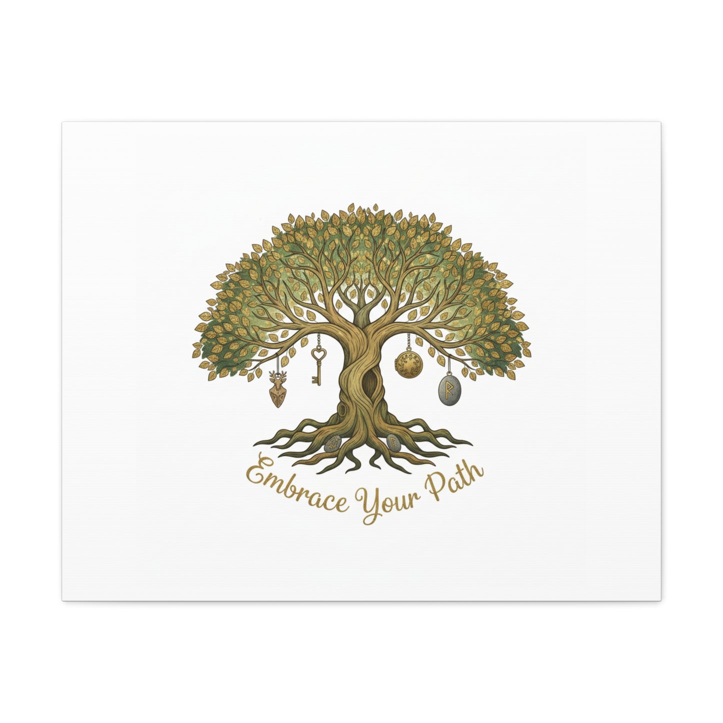 Embrace Your Path Tree Canvas Wall Art