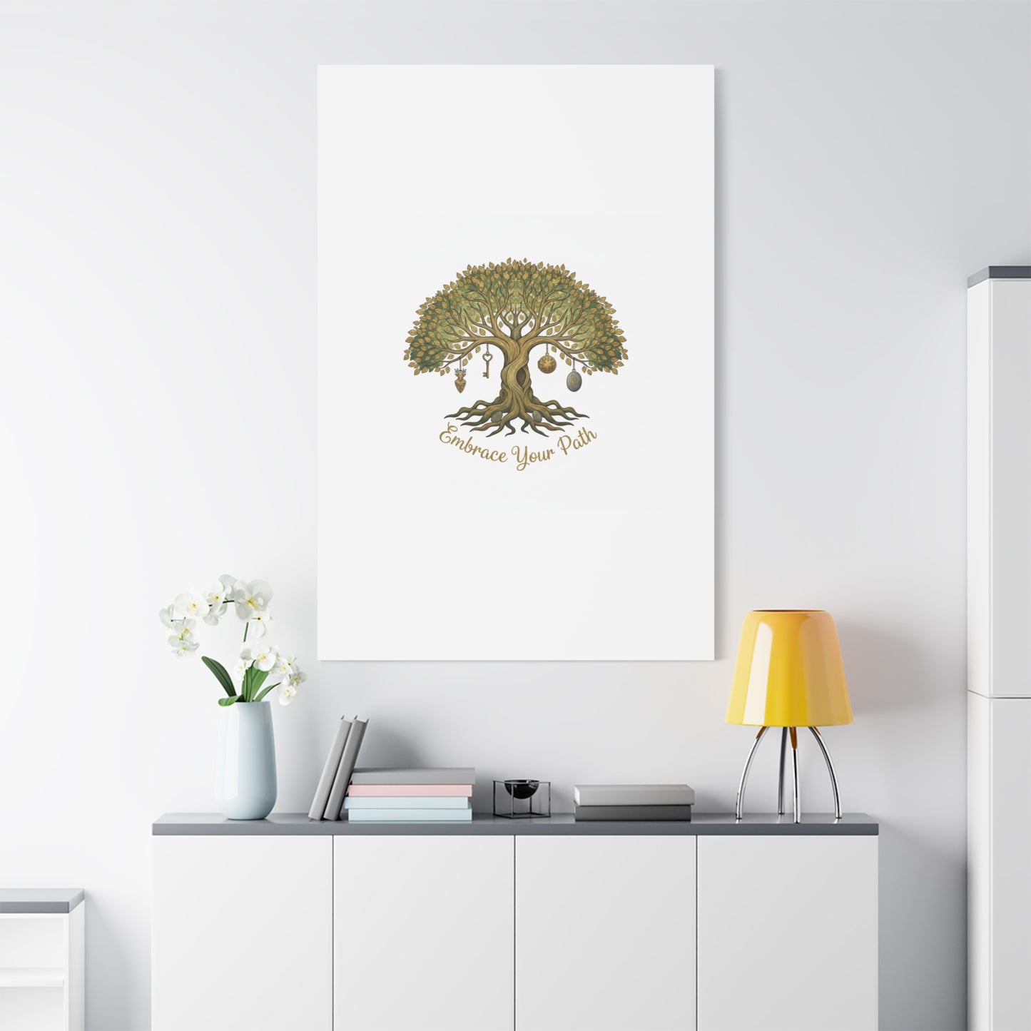 Embrace Your Path Tree Canvas Wall Art