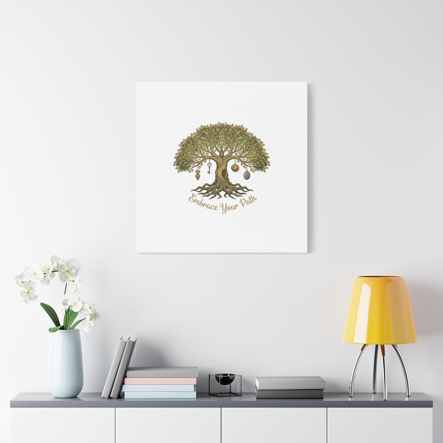 Embrace Your Path Tree Canvas Wall Art