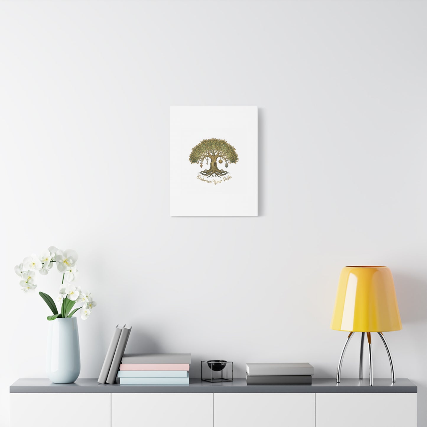Embrace Your Path Tree Canvas Wall Art