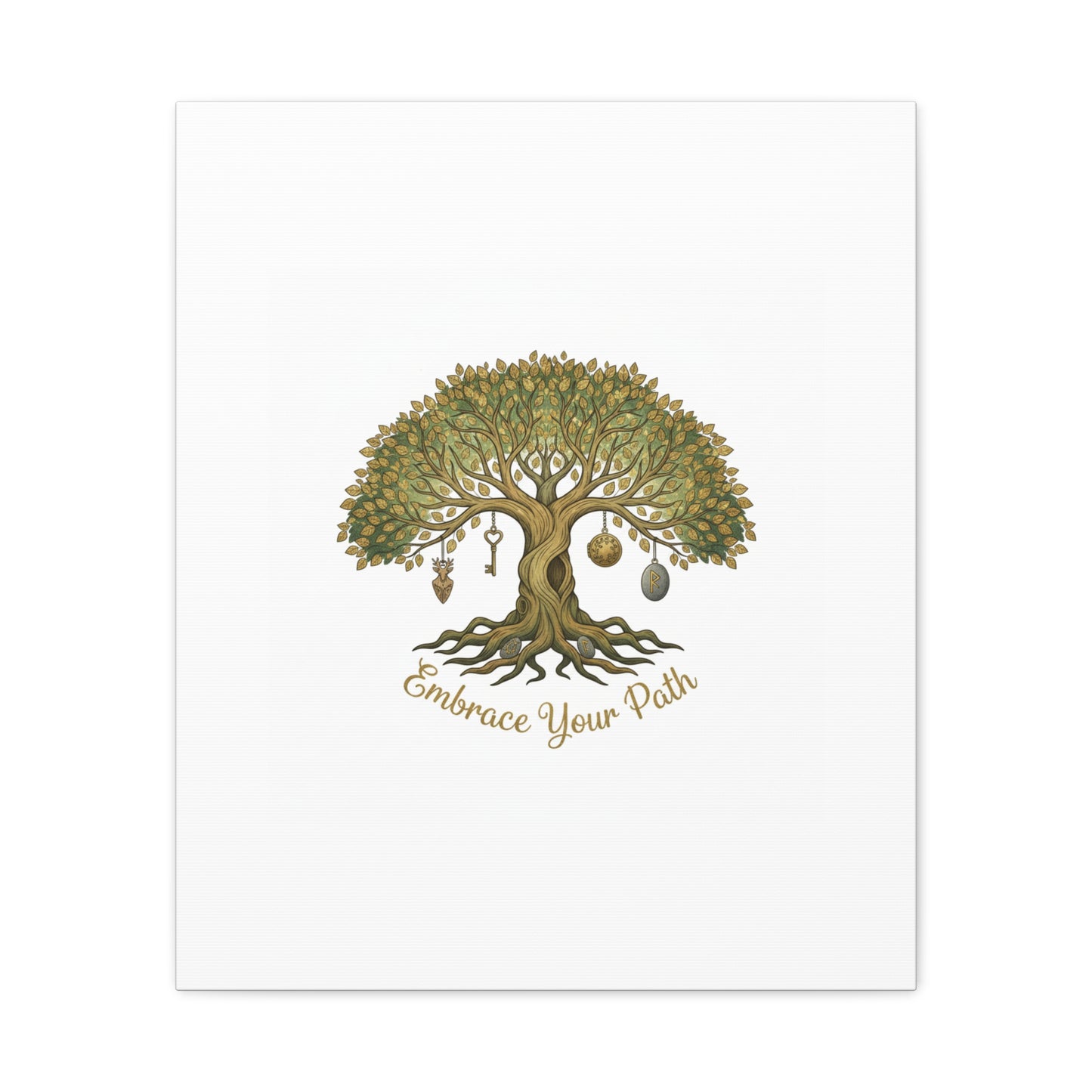 Embrace Your Path Tree Canvas Wall Art