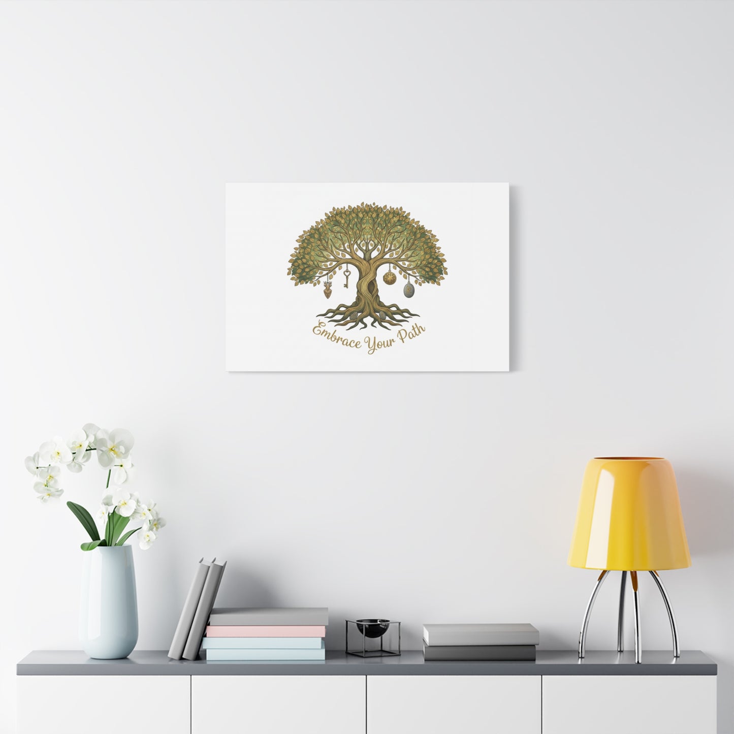 Embrace Your Path Tree Canvas Wall Art