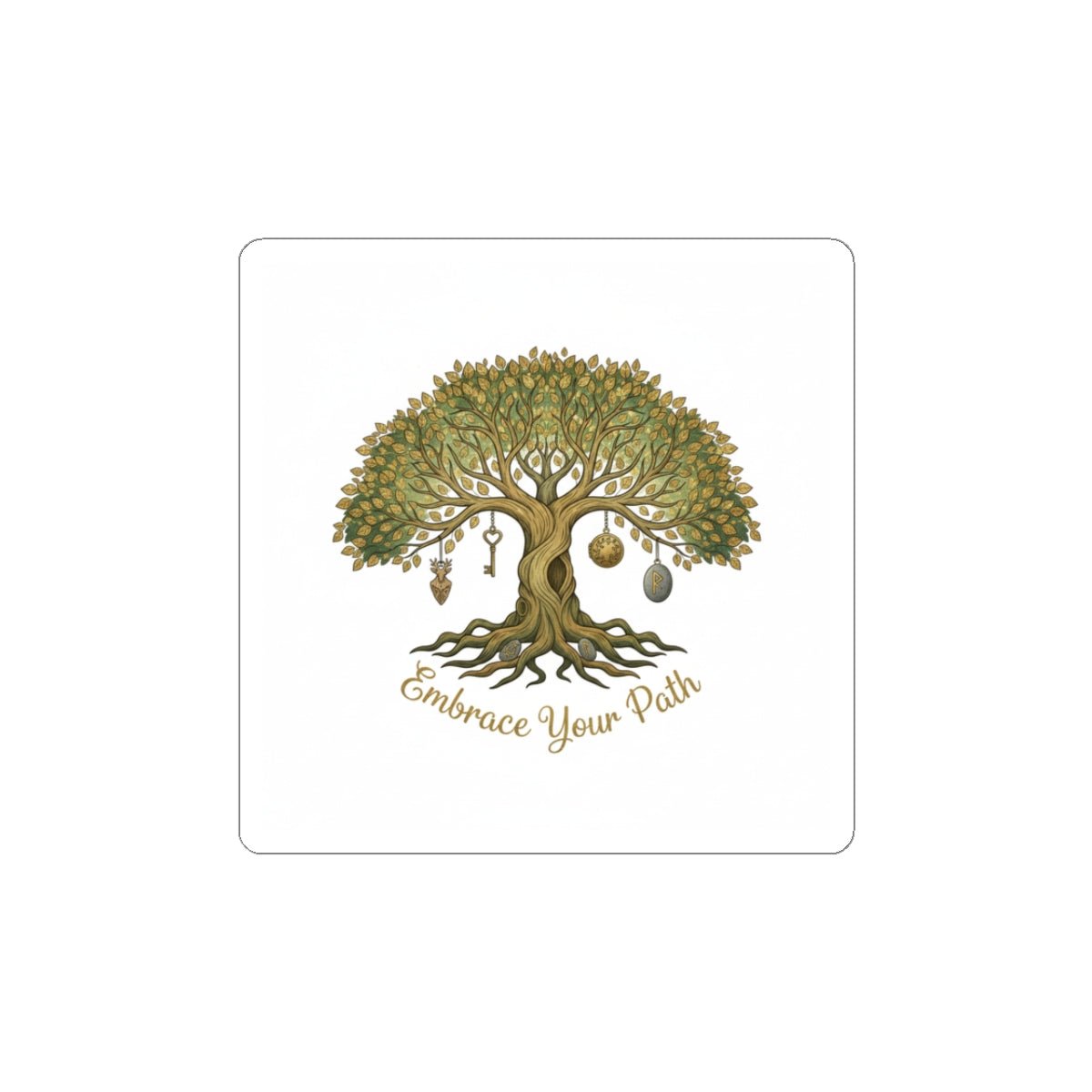 Embrace Your Path Tree Sticker — Inspirational Kiss-Cut Decal - Native Salt Scrubs