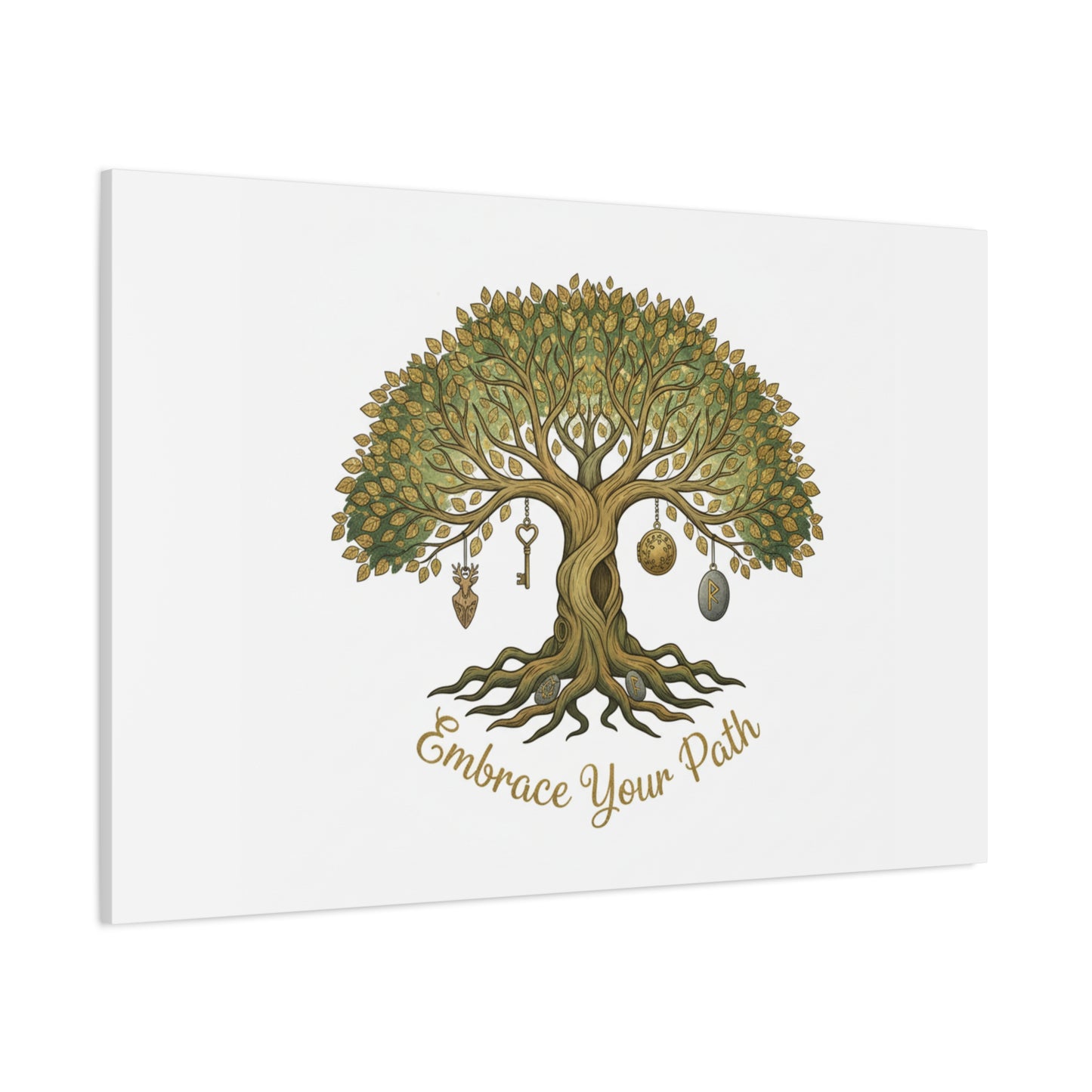 Embrace Your Path Tree Canvas Wall Art