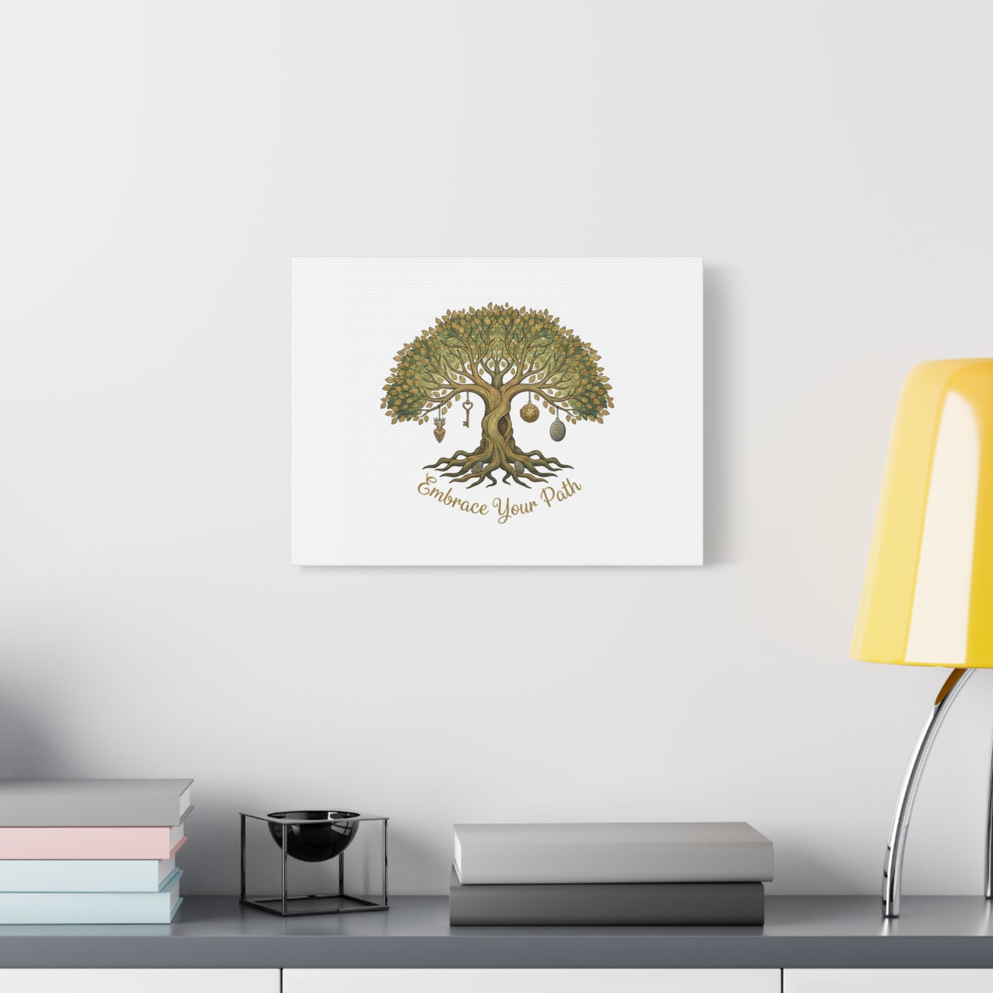 Embrace Your Path Tree Canvas Wall Art