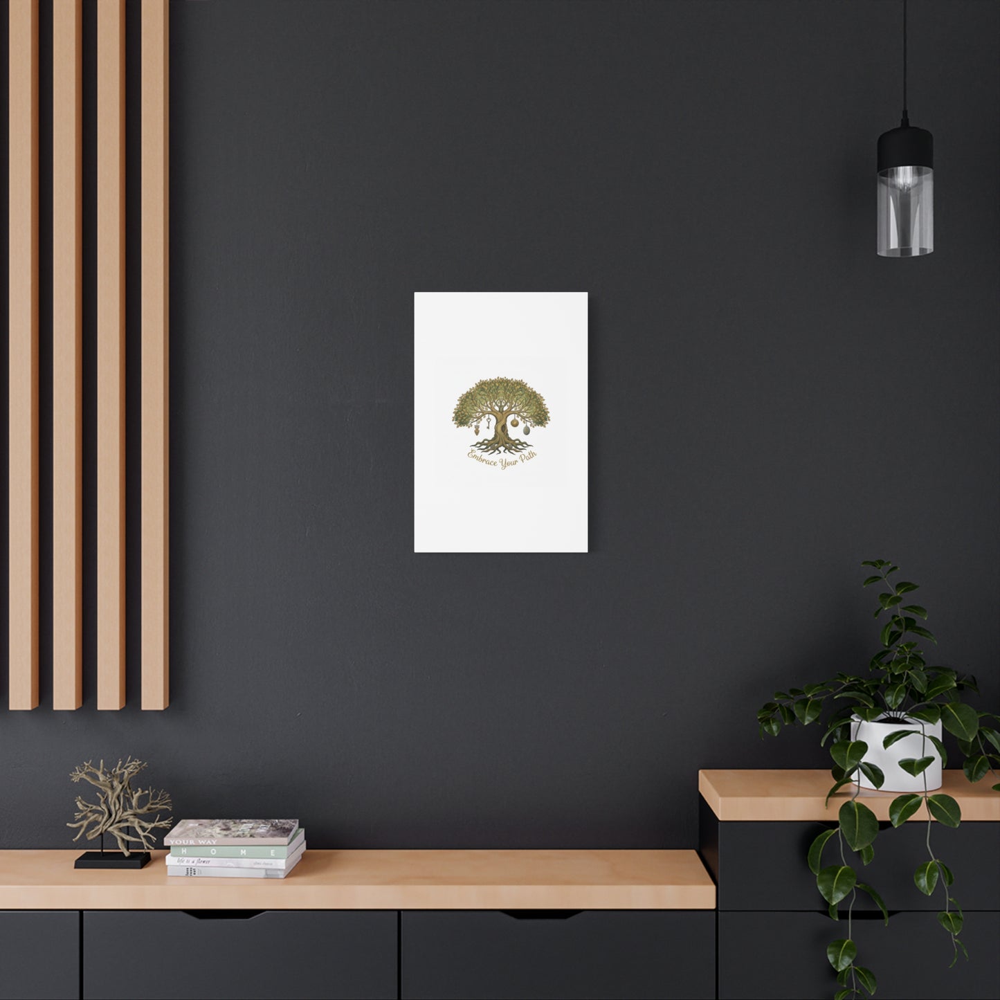 Embrace Your Path Tree Canvas Wall Art