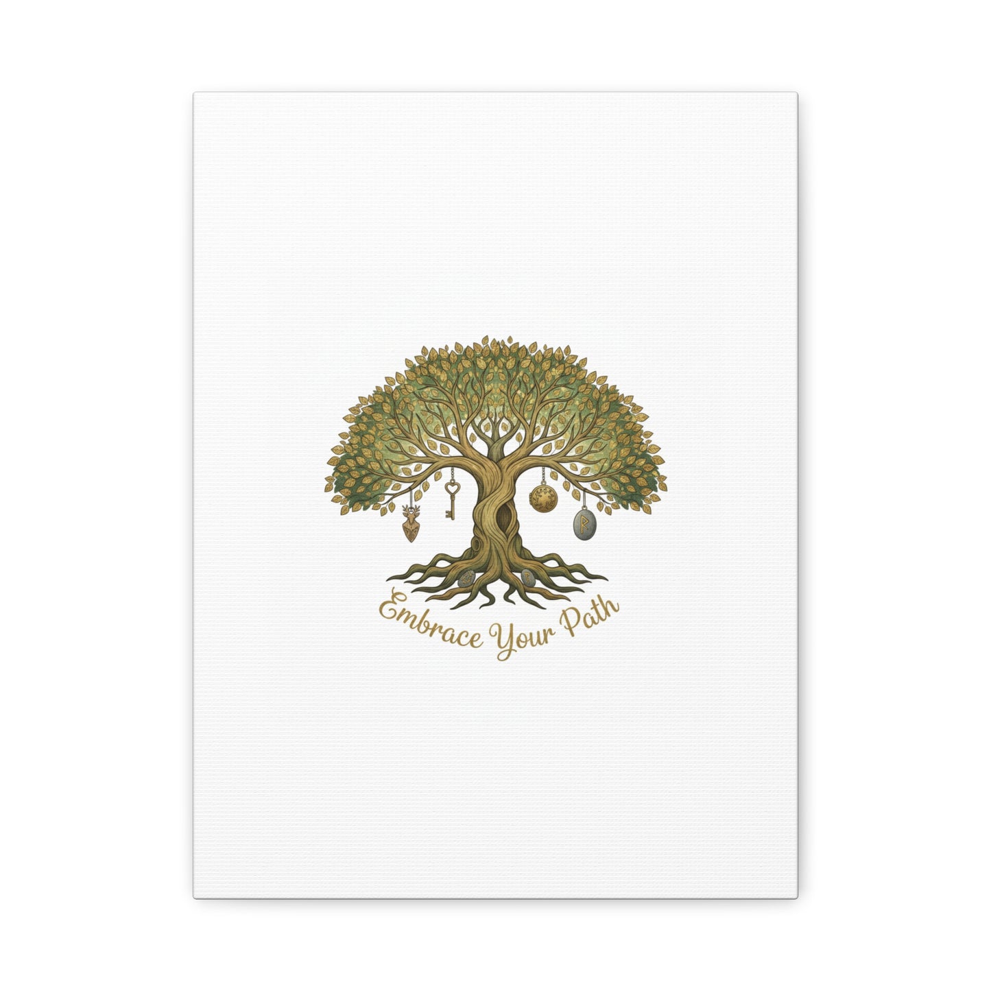 Embrace Your Path Tree Canvas Wall Art