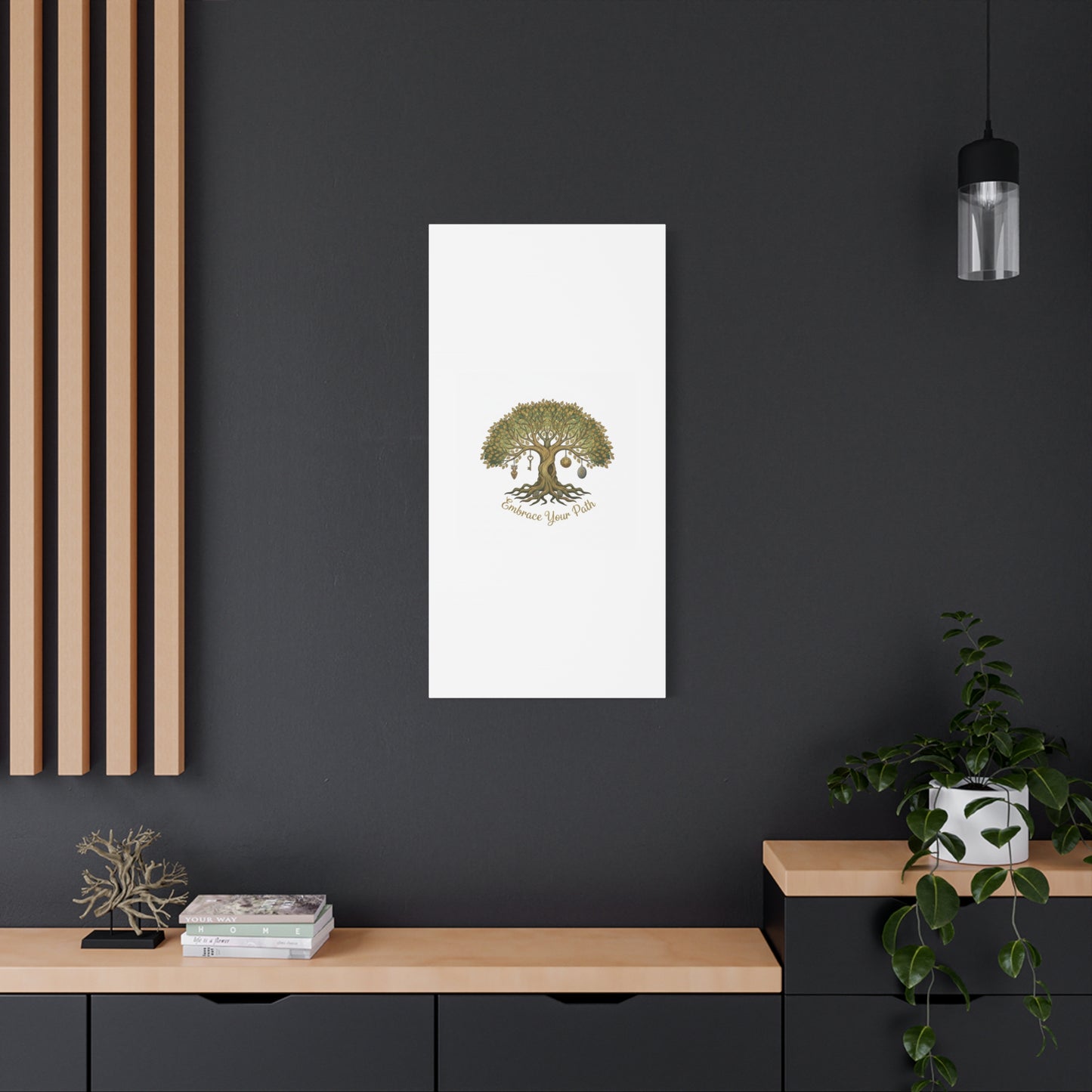 Embrace Your Path Tree Canvas Wall Art