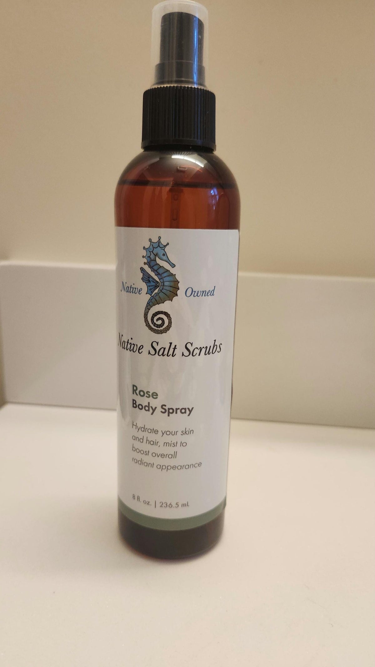 Rose Body Spray Mist, Hydrating Clear Body and Hair Refresh - Native Salt Scrubs